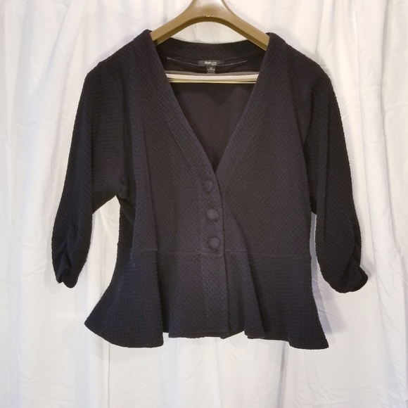 Style & Co. Jackets & Blazers - Style & Co Peplum Soft Textured Jacket